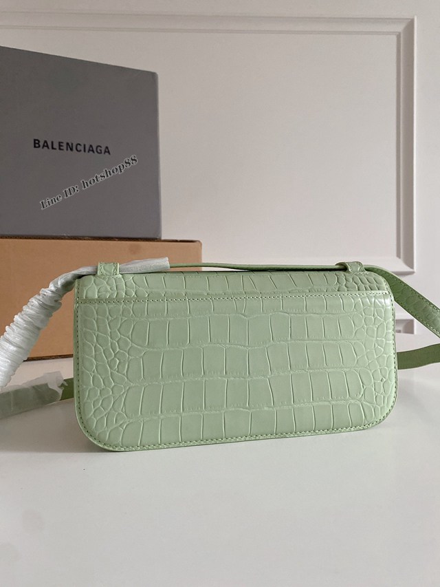 Balenciaga專櫃爆款男女通用牛皮壓紋肩背包 巴黎世家2022春季最新款Gossip bag斜挎包 fyj1133